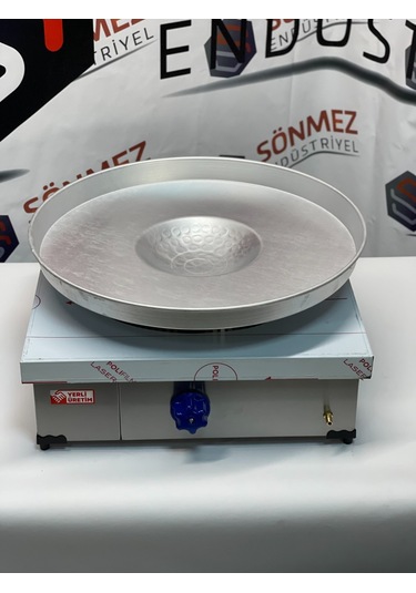 Paslanmaz Tantuni Ocağı 50 50 Cm Tepsi Dahil - Doğal Gazlı