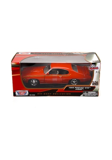 Motormax 1969 Pontiac Gto Judge 1/24 Turuncu Model Araba