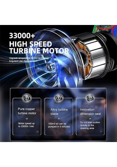 Maoyaya Siyah Kablosuz Araba Elektrikli Süpürge, Yüksek Güçlü Mini El Süpürgesi, Otomatik Ev Süpürge Siyah