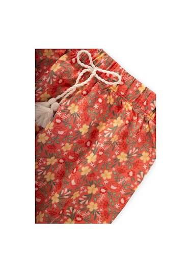 Cigit Desenli Bilek Boy Şalvar 3-9 Yaş Yavruağzı Yavruağzı