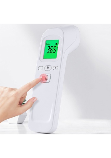 Ruicoo Evde Kullanım İçin T Dokunmadan Yüksek Hassasiyetli Entegre Isı Ölçer - Çocuk, Bebek Ve Yetişkinlere Uygun El Fareni Pil Dahil Değil
