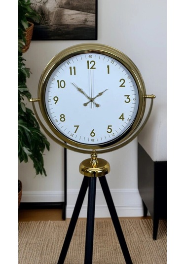 Zentime Heritage Gold Zarif Tripod Ayaklı Saat Çok Renkli