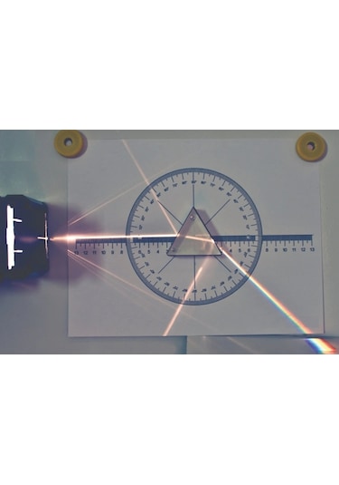 Ece Optik Deney Seti Mercek Seti Işık Kutusu İle Manyetik Alüminyum Bavulda