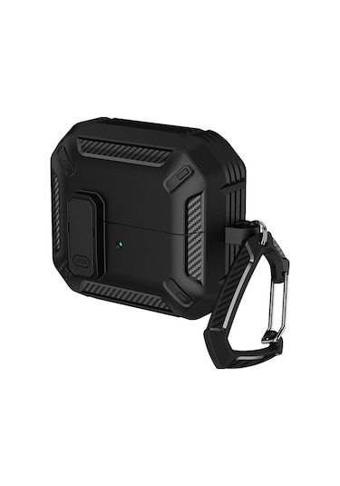 Youmex Samsung Galaxy Buds3/buds3 Pro İçin Tpu+pc Koruyucu Kılıf, Şarj Kutusu防滴 Kapak - Siyah Siyah