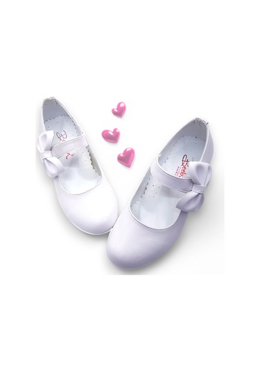 Beebron Ortopedik Topuklu Abiye Kız Çocuk Ayakkabı Soft Series Abiayk2401 Mat Beyaz Beyaz