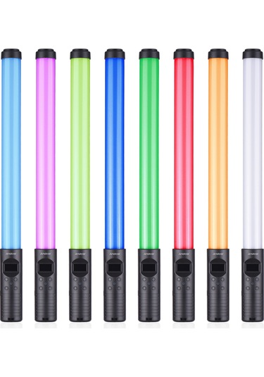 Andoer Rgb El Led Video Işık Tüpü Siyah Siyah