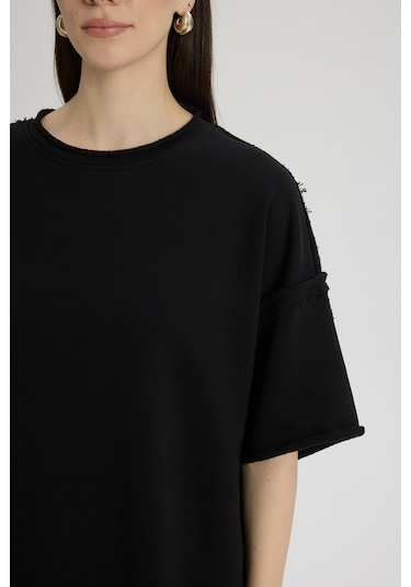 Mai Studios Co. Flex Siyah Oversize T-shirt Eşofman Takım Siyah