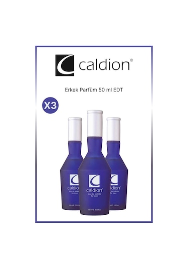 Caldion Erkek Parfüm Edt 50 Ml X 3 Adet Baharat - Odunsu