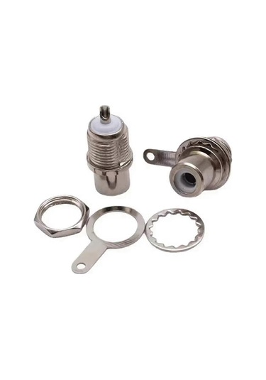 100 Adet Nikel Kaplama Dişi Soket Ses Video Av Soketi