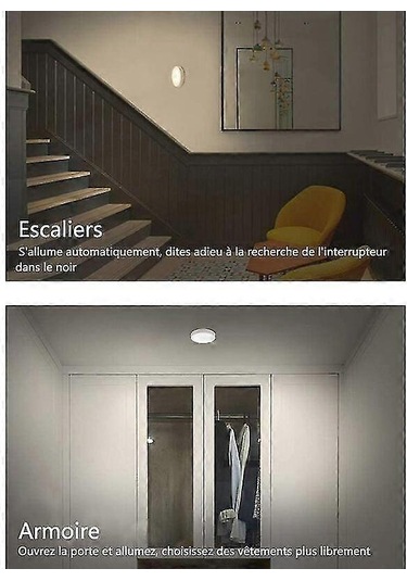 Kablosuz Led Gece Lambası, Otomatik Hareket Sensörü, 3 Parlaklık Çok Renkli