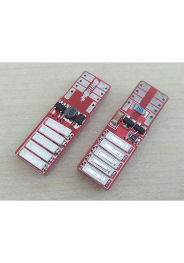T10 Dipsiz Led Ampul 4adet Canbus Mavi 12v T10 Park, Sinyal, Plaka Ampulu