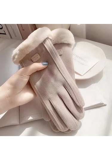 Unisex Kış Eldivenleri, Sıcak Dokunmatik Ekran Eldivenleri, Astarlı Rüzgar Geçirmez İş Eldivenleri