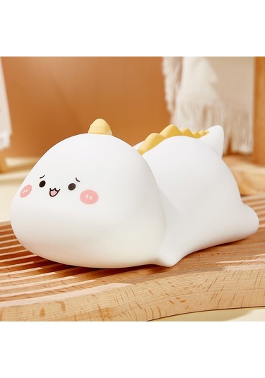 Cbtx Usb Şarj Sevimli Dinozor Başucu Dokunmatik Lamba Emzirme Gece Lambası Yürüyor Bebek Odası Dekorasyon Led Işık