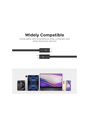 Ahastyle XC03 1.8 M 240 W Tip-C Kablosu