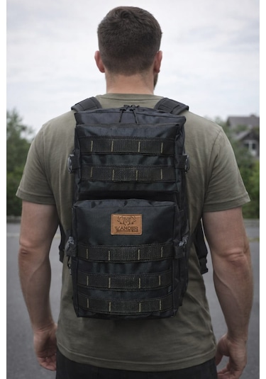 Wander Trend Bag Taktikal Dağcı Sırt Çantası Siyah