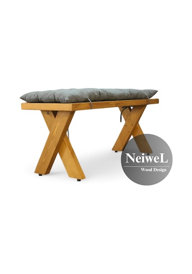 Neiwel Garden Lio Doğal Ahşap Bahçe Bank-40-120 Açık Ceviz