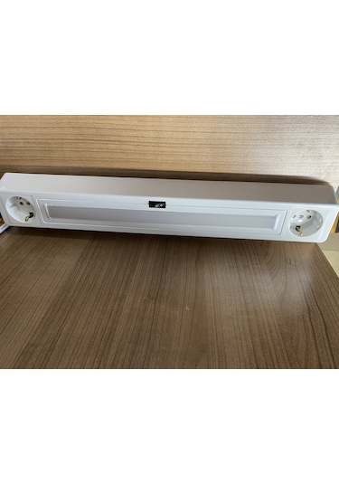 Tezgah Altı Armatür Prizli Led Aydınlatma Beyaz Işık Beyaz