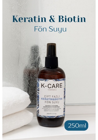 K K-care Cosmetics Keratin&Biotin Isı Koruyucu Spreyi 250 ML
