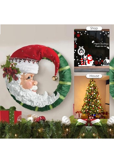 Honmex Noel Dekorasyon Sticker - Kağıt Malzeme, 30x20cm, Festivite Atmosferi Artırıcı, Ev Dekoru Çok Renkli