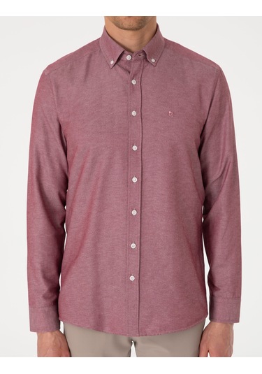 Pierre Cardin Erkek Bordo Gömlek Desenli 50306996-vr014 Bordo