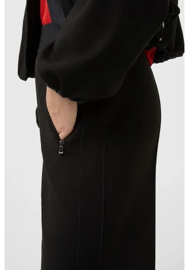 Bogner Ilvy Jersey Logo Bel Detaylı Kadın Pantolon Siyah