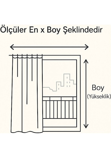 Ceylan Home Balkon Perdesi Bağcıklı Halkalı Ölçü Seçenekli Düz Gri Gri