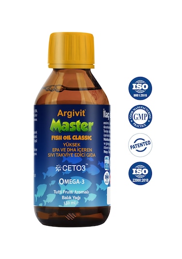 Argivit Master Fish Oil Epa Ve Dha İçeren Balık Yağı 150 Ml