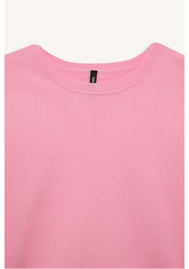 DeFacto Regular Fit Bisiklet Yaka Basic Düz Kısa Kollu Triko Kazak D6272AX25SMPN82 Pembe DeFacto Regular Fit Bisiklet Yaka Basic Düz Kısa Kollu Triko Kazak D6272AX25SMPN82 Pembe