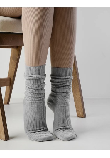 Grand Kadın Yüksek Çorap 2 Çift 282997503 Gri