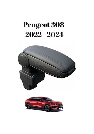 Peugeot 308 2022 2023 2024 Uyumlu Araca Özel Kolçak Kol Dayama Orta Konsol
