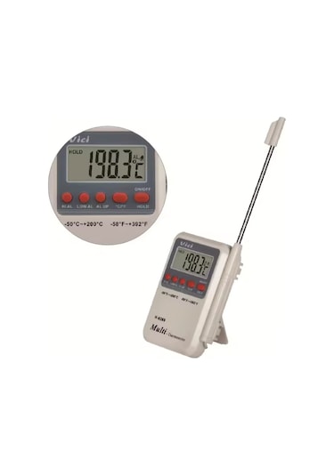 Wellhise ST-9283 Daldirma Tipi Termometre Profesyonel Gıda