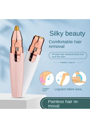 Carrier-kadın Elektrikli Tıraş Makinesi Elektrikli Kadın Tıraş Bacak Yüz Epilatör Bikini Koltukaltı Kamu Saç Şarj Edilebilir Taşınabilir Beyaz