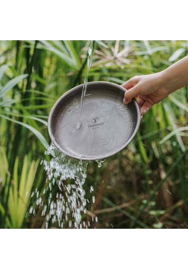 Dofolink Titanyum Piknik Tabagi 5.9 İnç - Ultra Hafif, Antibakteriyel, Yemek Lezzetini Koruyan, Dışarıda Taşınabilir Mutfak Gereci Çok Renkli