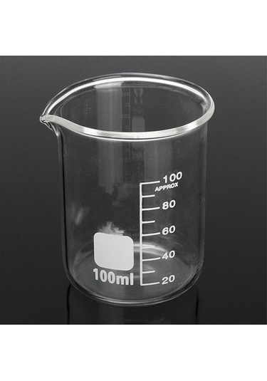 Cam Beher Seti 3 Parça, 1'er Adet 100ml, 150ml Cam Beher Ve 200mm