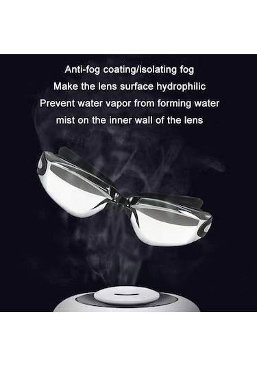 Haızıd Hd Buğu Önleyici Su Geçirmez Miyopi Yüzme Gözlüğü, Renk: Miyopi 350 Derece Çok Renkli