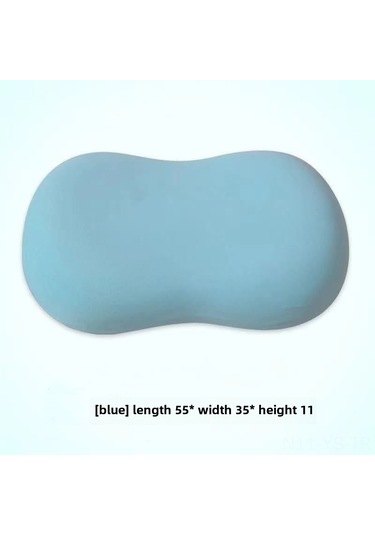 Yunboo Yumuşak Hafıza Köpük Kedi Şekilli Boyun Destekli Yatağa Uyumlu Uyku Yastığı, Ticari Satış İçin Mavi 35x55cm, 500g Mavi