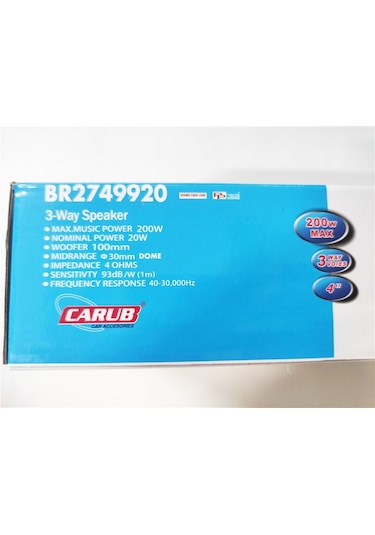 10 Cm Hoparlör 4 İnç Kapaksız 200w Br2749920