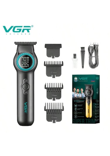 Vgr V-990 Profesyonel Saç Ve Sakal Kesme Makinesi Şarjlı Tıraş Makinesi 2,5 Saat