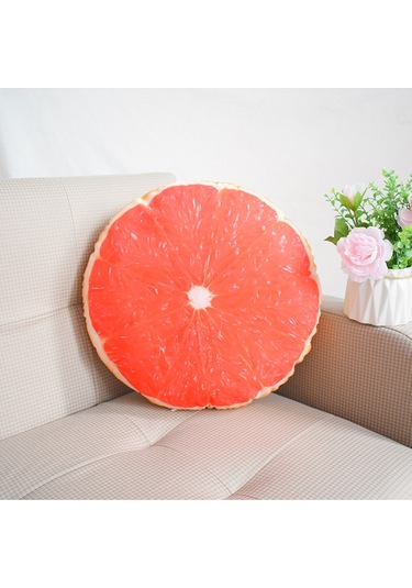 Jian Fan Meyveözelekilli Yastık Ofis Yatak Odasıyastık Kanepe Yastık - Karpuz Kırmızı