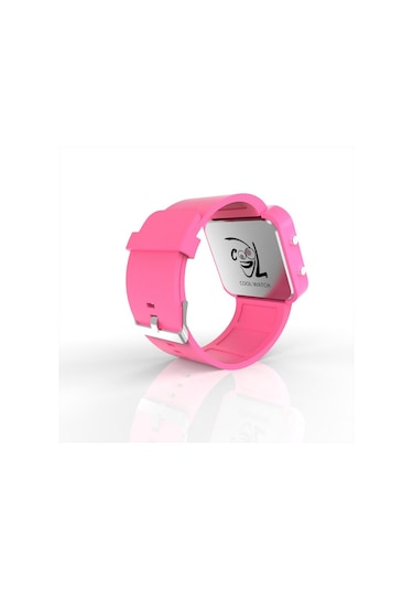 Cool Watch Saat - Pembe Led Kasa - Pembe Kayış Unisex