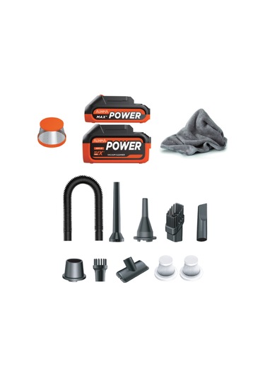 Güçlü Pil Ömrü 25.000mah Çift Bataryalı 20.000pa Ultra Çekim Güçlü Çantalı Araç Temizleme Süpürgesi