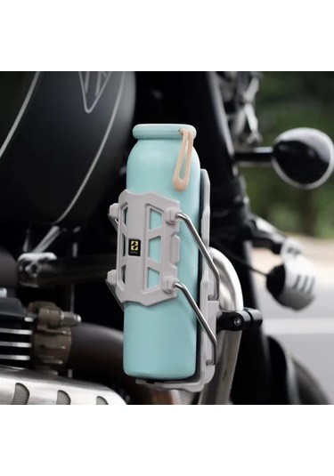 Dashanshop Smnu Grey Evrensel Bisiklet Su Matarası Askısı - Mtb Yol Ve Adv Motosikletler İçin Titreşimsiz Gri