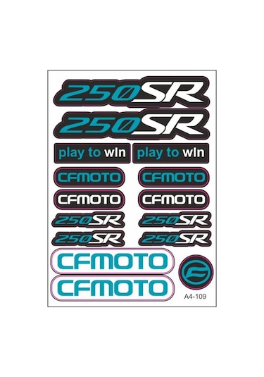 Cf Moto 250sr Sticker Seti Nardo Gri