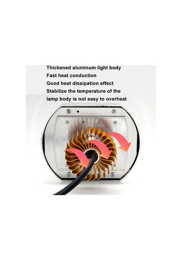 Motosiklet Elektrikli Araç Genel Modifikasyon Led Far 4 Boncuk Çift Lens Lambaları, Stil: Buz Mavisi Diyafram+kırmızı Şeytan Gözü