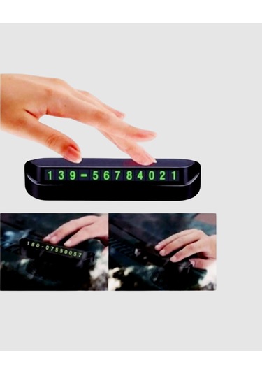 Fosforlu Araç İçi Park Numaratörü Gece Görünümlü Şık Çözüm