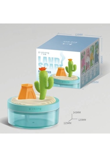 Novahub Renkli Işıklar Küçük Sprey Nemlendirme Sessiz Aromaterapi Nemlendiriciler Yeni Sprey Nemlendirici Ev - Mavi