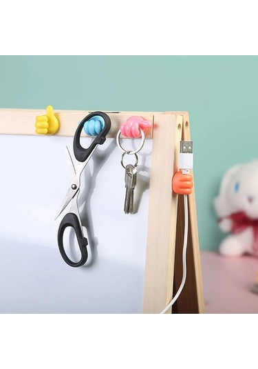 10 Adet Renkli Ok İşareti Kablo Sabitleyici Klipsler Kablo Düzenl