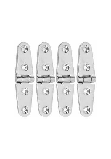 Lemestar 316 Paslanmaz Çelik Gemi Lukuk Menteşesi, 103mmx27mm, Dayanıklı, Kurşun Direnci, Kolay Kurulum, 4 Adet, Yat/fiberglas Yat Uygun