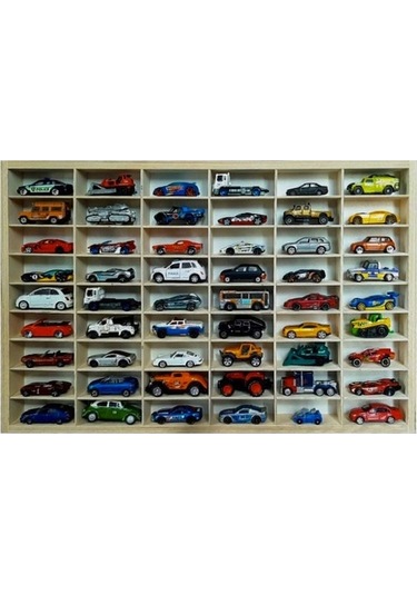 Model Arabalar/koleksiyon Eşyaları İçin Depolama Rafı - Küçük 54 Bölmeli Raf