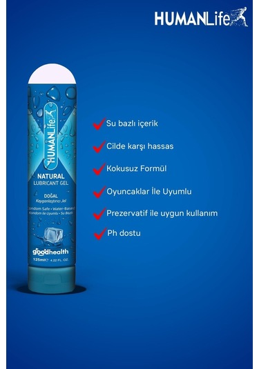 Humanlife Kayganlaştırıcı Jel Lubricant 3 x 125 ML